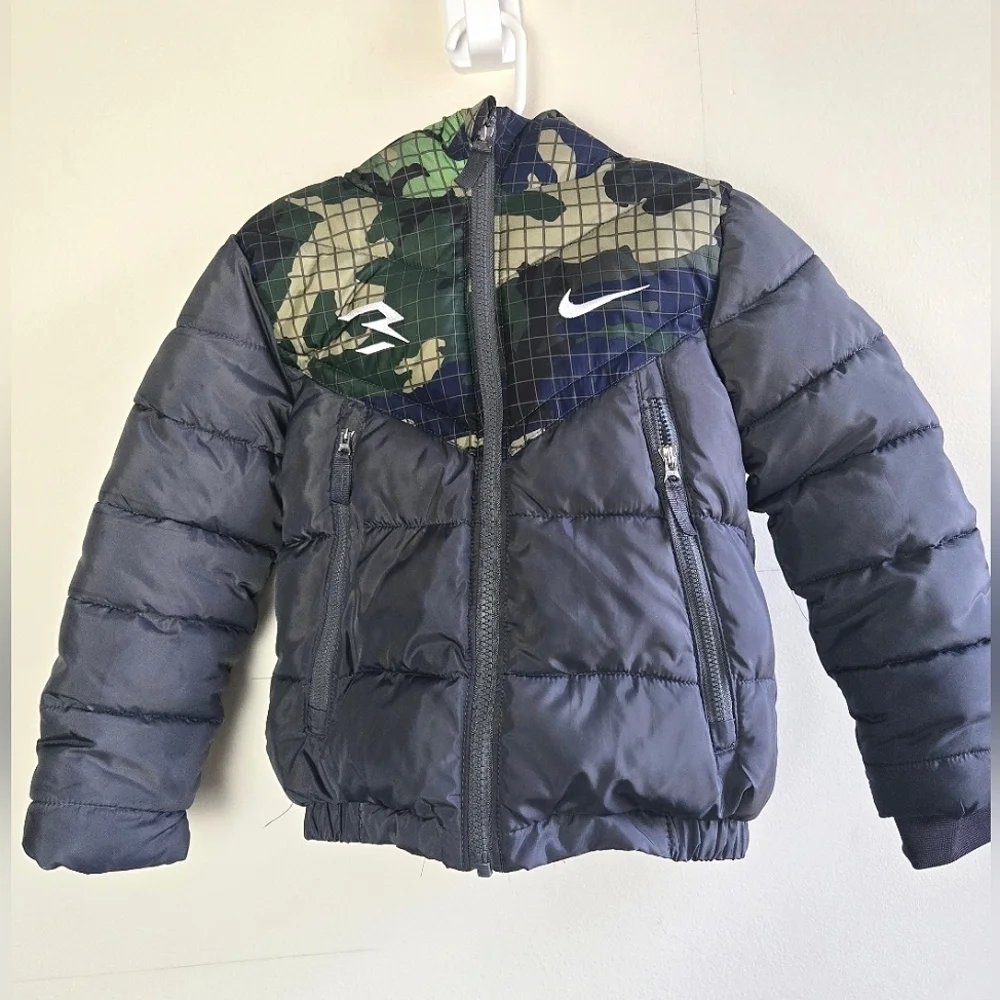 Kid's Boys Nike 3Brand Hooded Stadium Puffer‎ Coat, Size XS